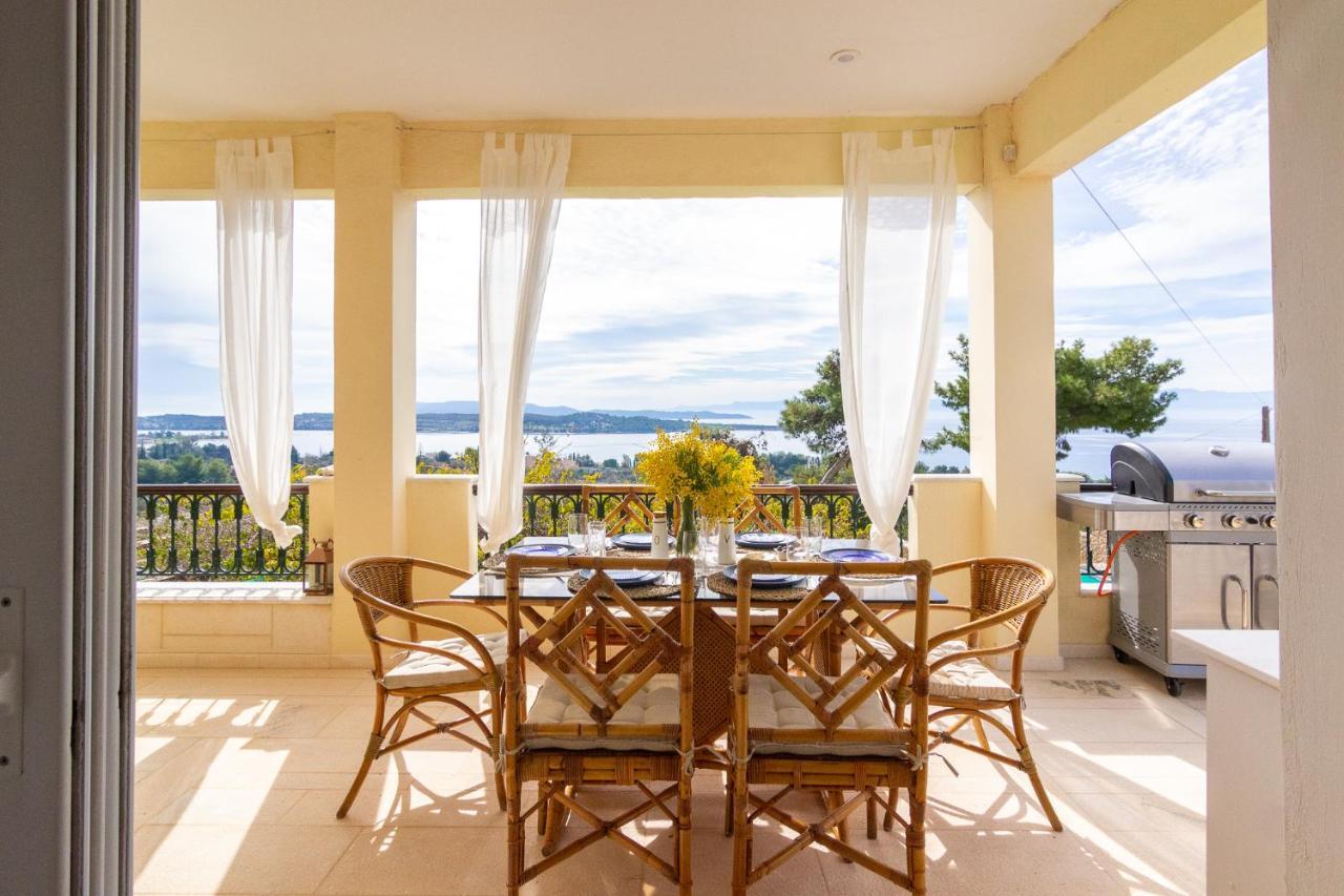 House With Amazing Ocean View And Patio - Pool Villa Porto Heli Exterior photo