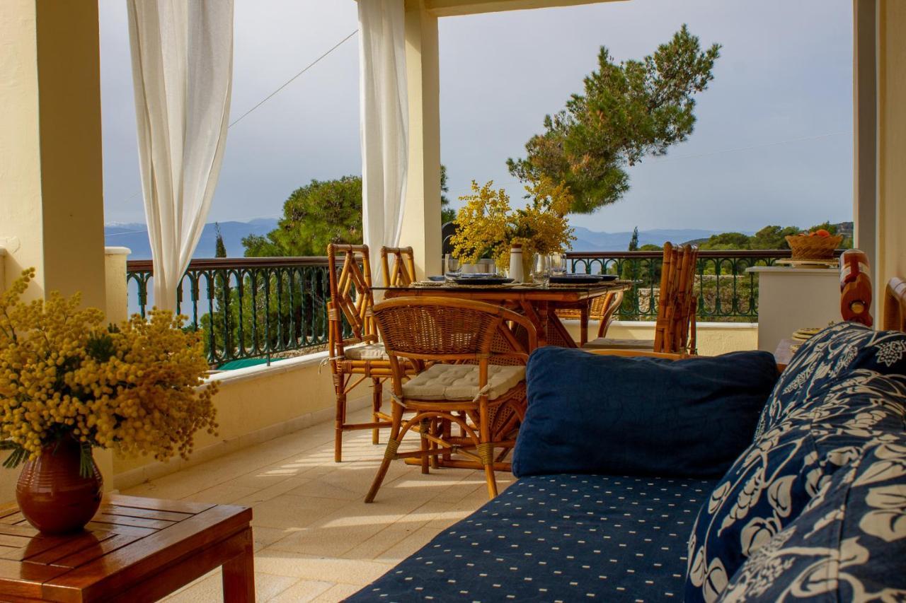 House With Amazing Ocean View And Patio - Pool Villa Porto Heli Exterior photo