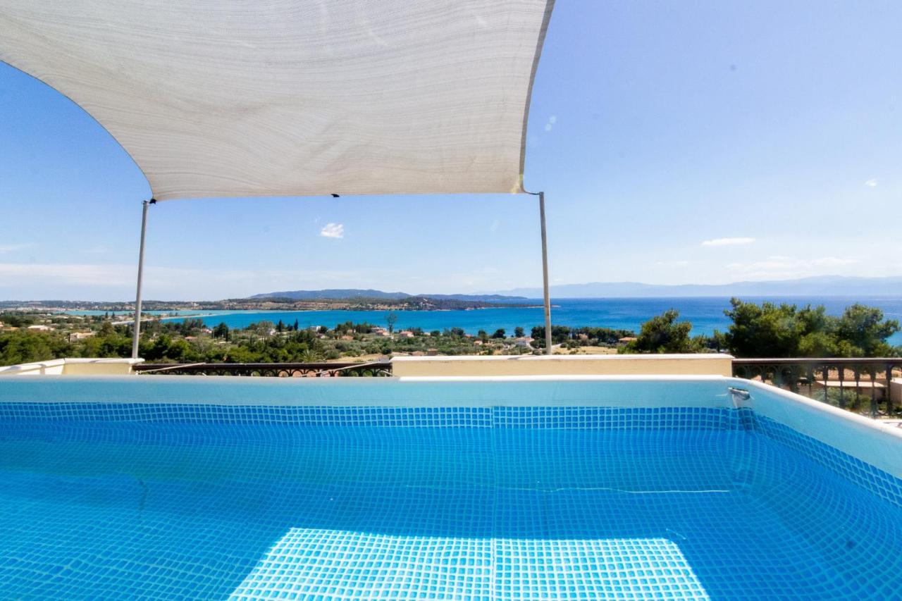 House With Amazing Ocean View And Patio - Pool Villa Porto Heli Exterior photo